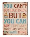 Metal skilt 27x35cm You Can´t Buy Happiness...